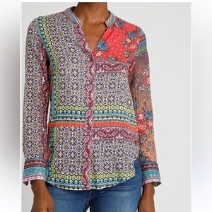 Desigual Colorful Patchwork Blouse